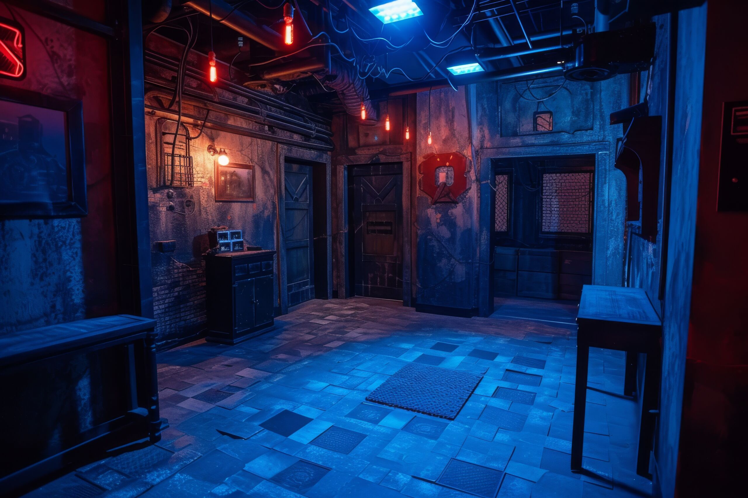 Inside an escape room