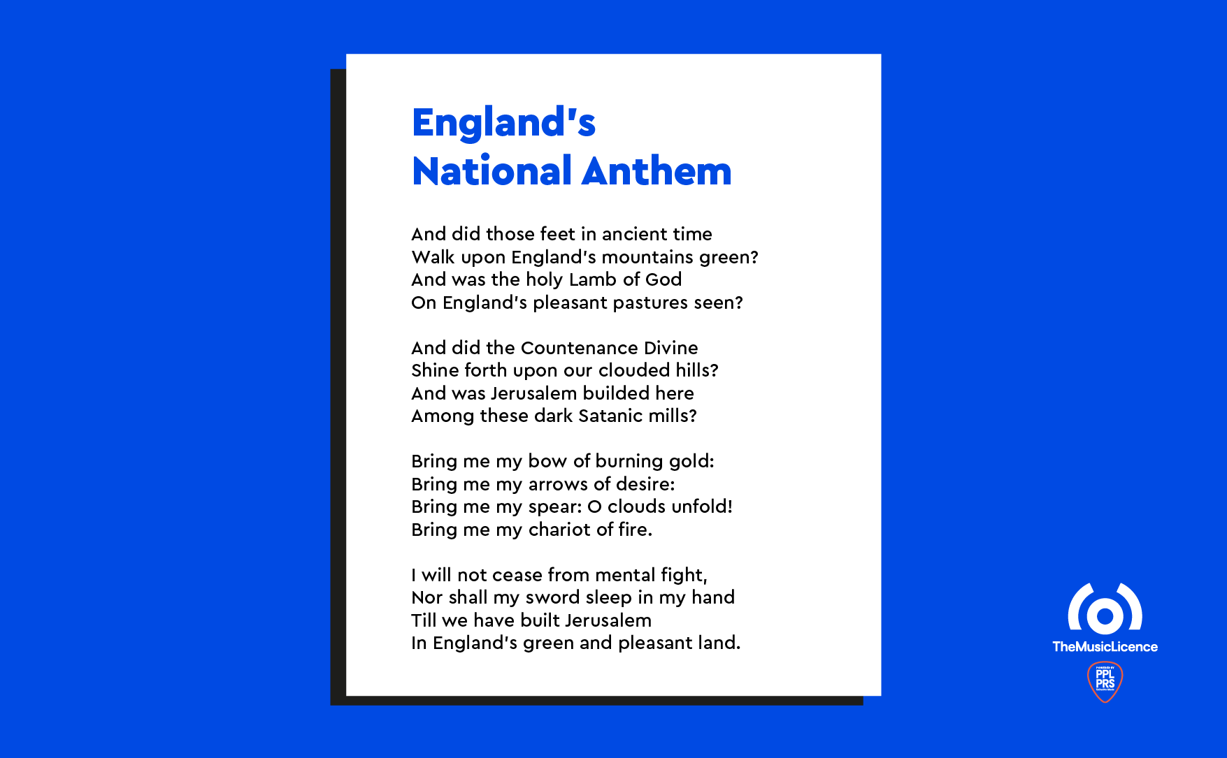 England national anthem: God Save the King lyrics in full