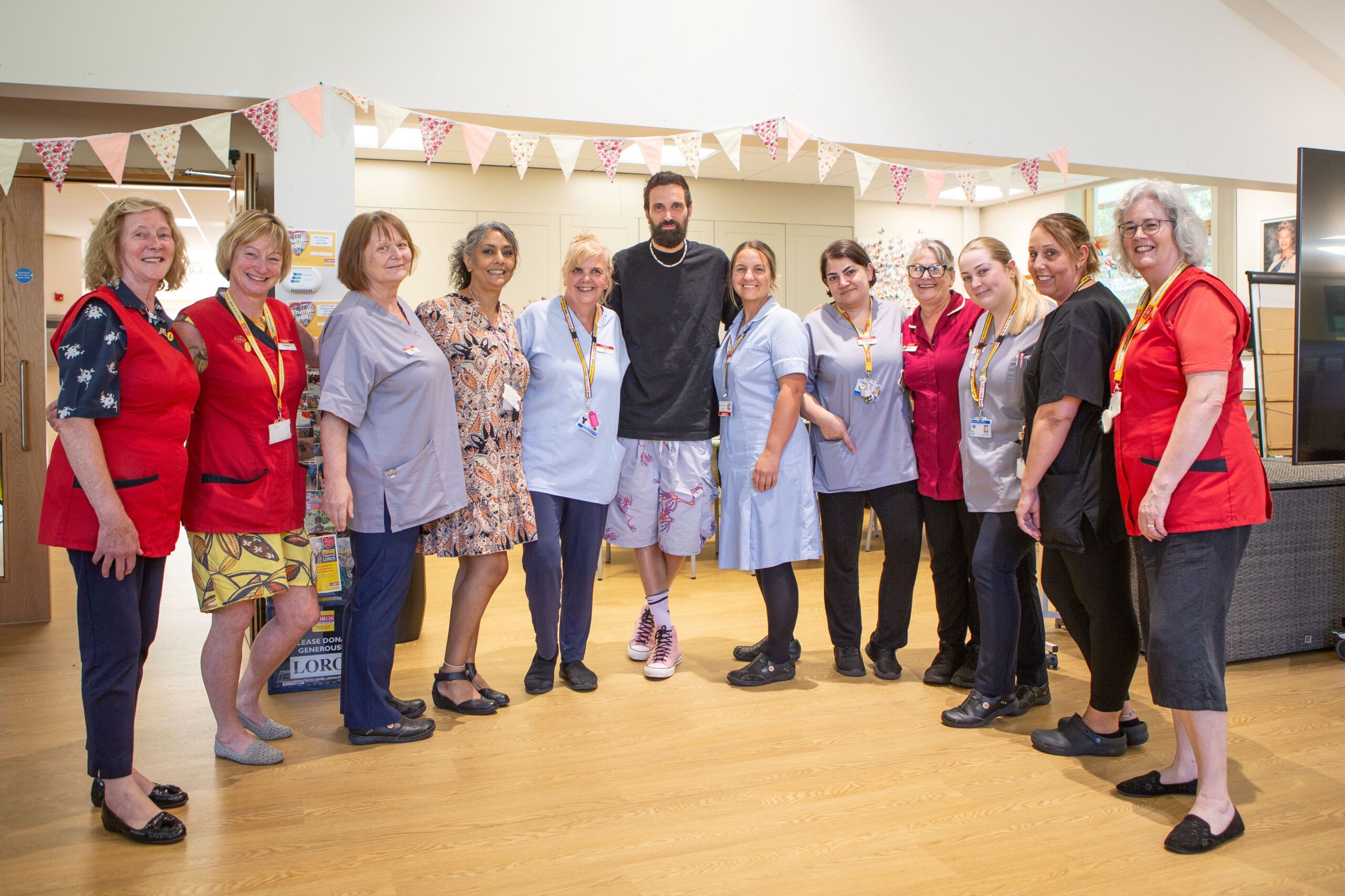Serge Pizzorno and LOROS nurses