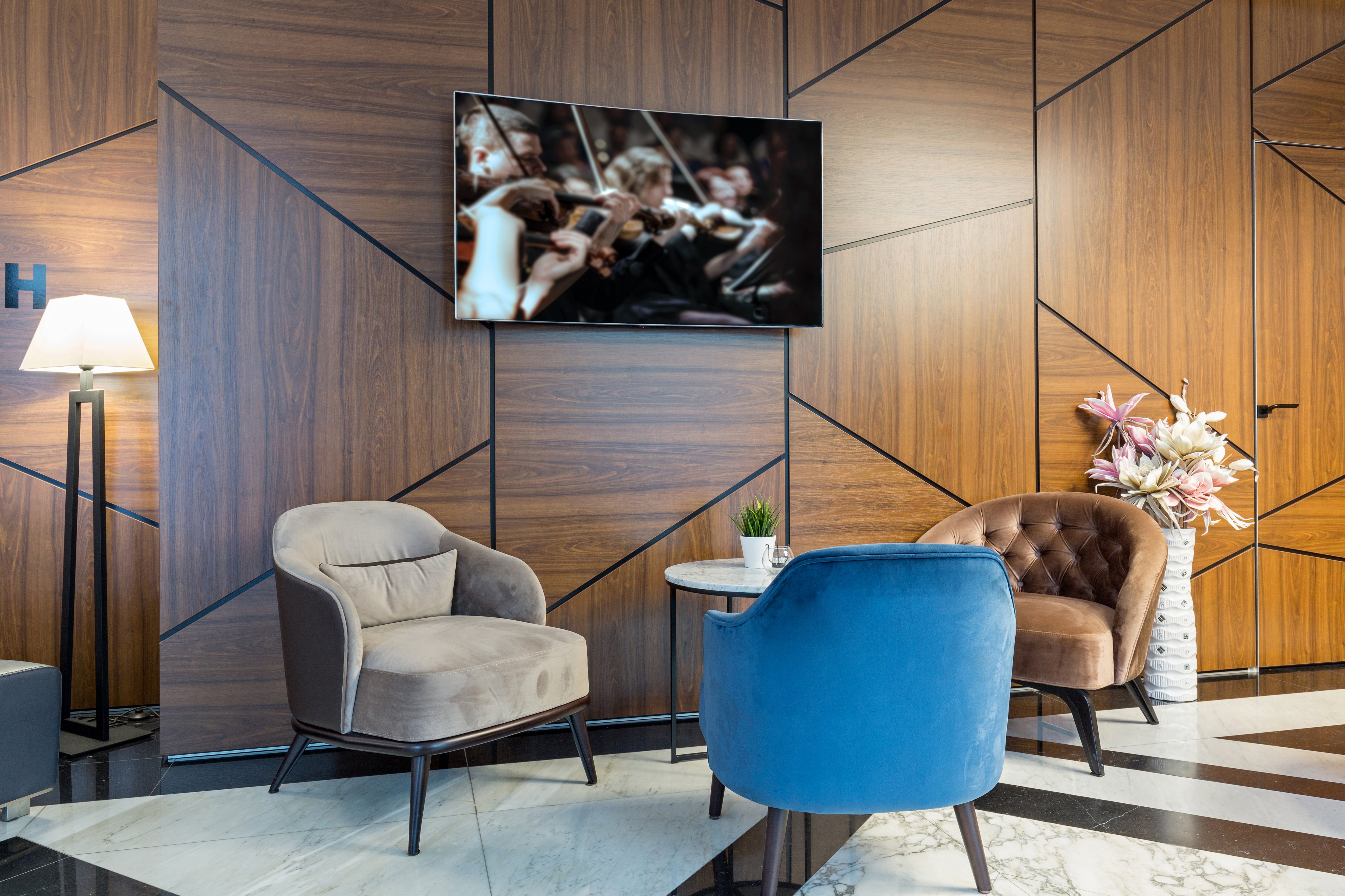 TV in Reception area