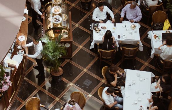 people in restaurant